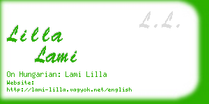lilla lami business card